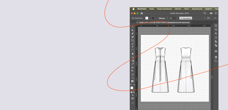 Технический рисунок<br>в Adobe Illustrator