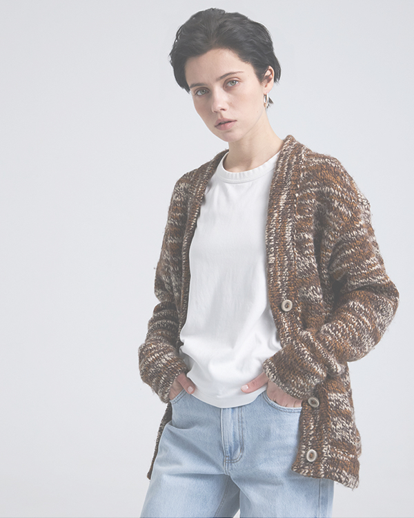 Кардиган из вязаного трикотажа