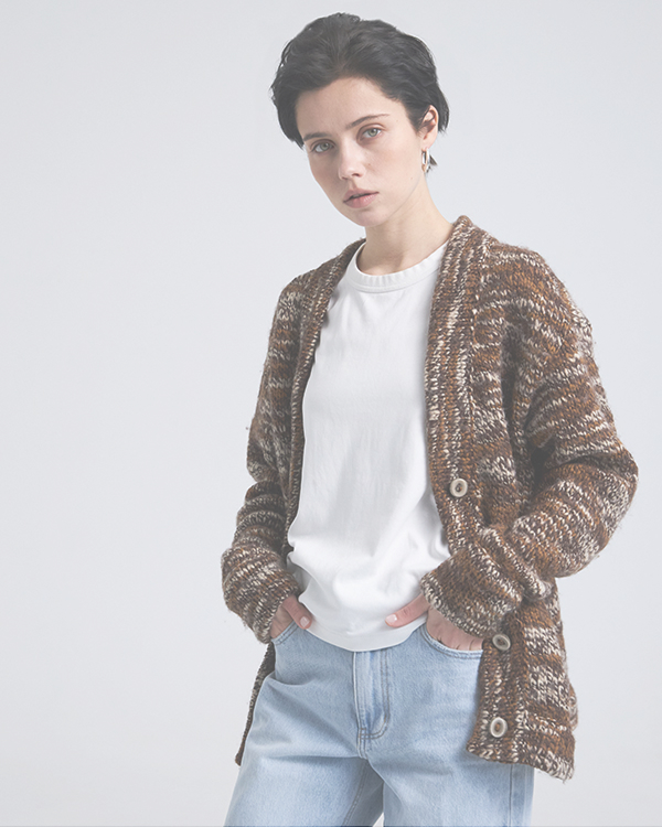 Кардиган из вязаного трикотажа